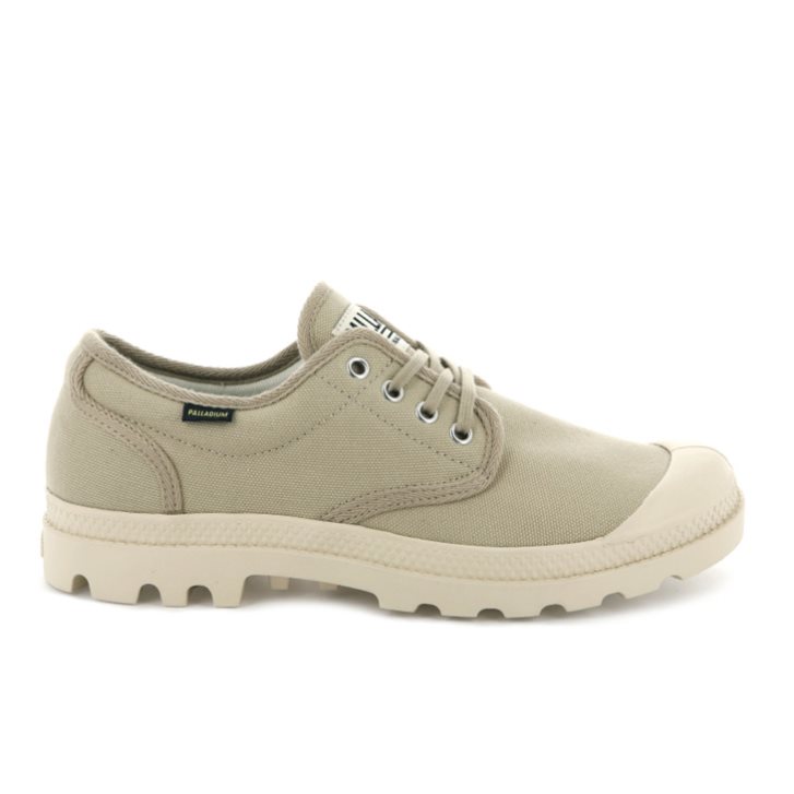 Palladium Pampa OX Originale Oxford Schoenen Dames Olijfgroen | NL 34FNLEU